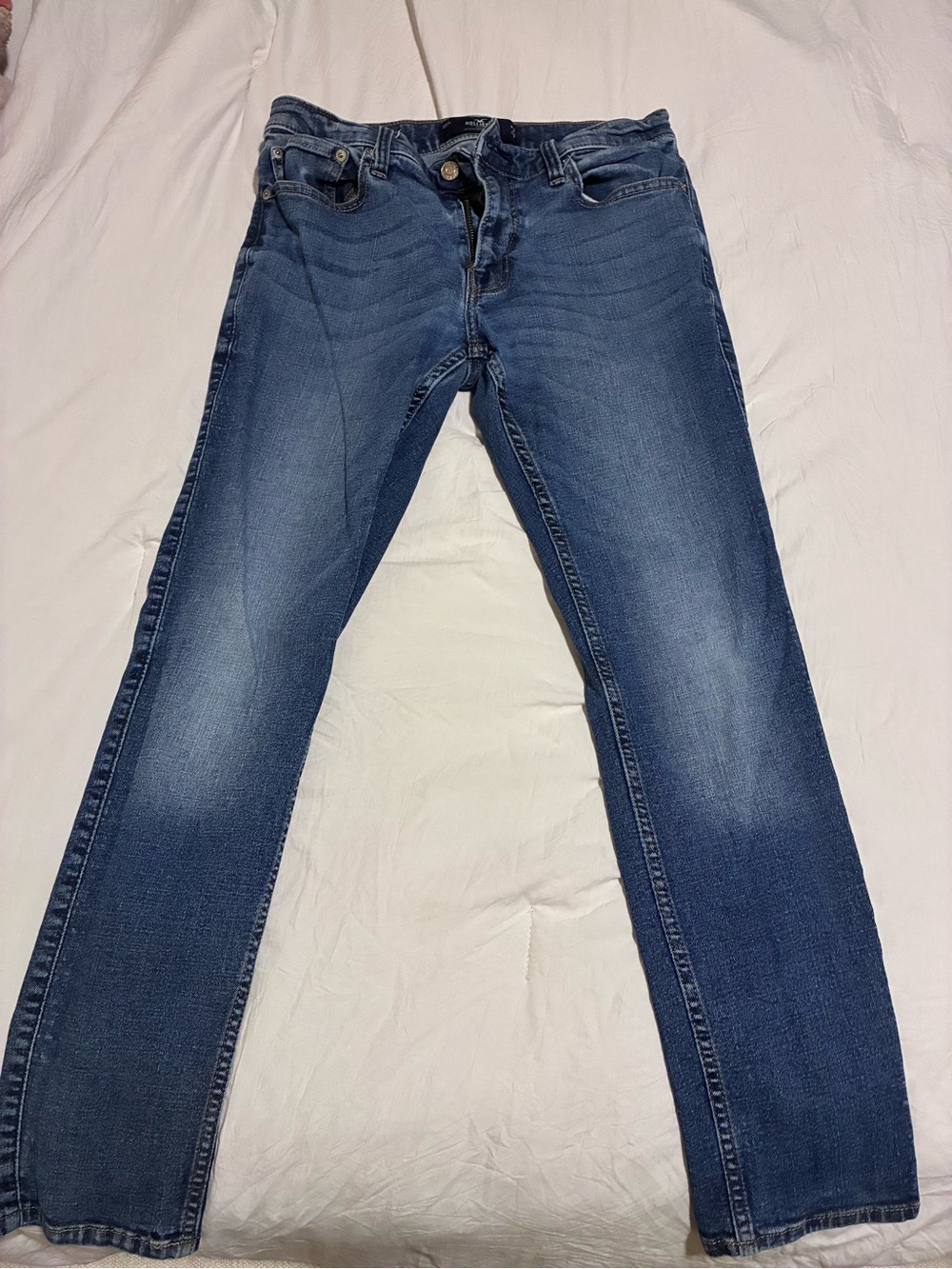 Hollister Men's Slim Jeans in Medium Blue Wash 32x30